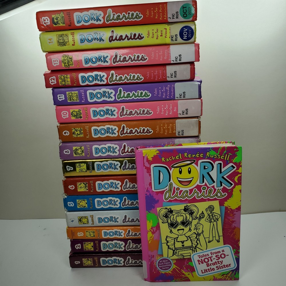 Set of 1-16 Dork Diaries Hardcover Books by Rachel Renee Russell Lot Series