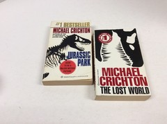 MICHAEL CRICHTON Jurassic Park & The Lost World PB