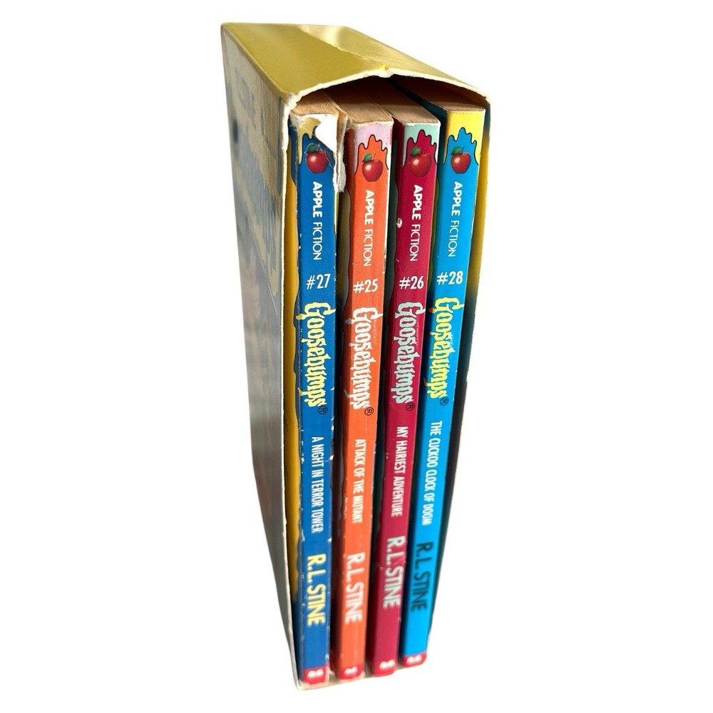 Goosebumps Books 25-28 Box Set R.L. Stine Scholastic Apple Fiction Vintage 90s