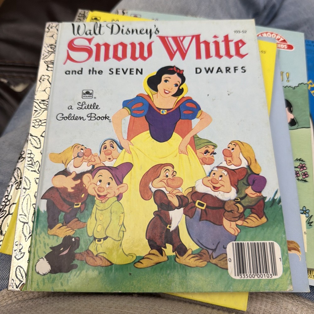 Vintage A Little Golden Book Snow White And The Seven Dwarfs 103-52 #4365