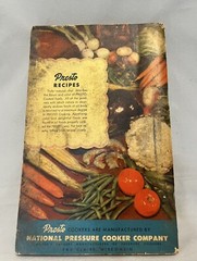 Vintage PRESTO Pressure Cooker Recipe Book Cookbook Instructions Models 403-406