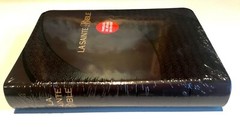 French Bible LARGE PRINT Compact, Segond 1910 Brown Imitation Leather Red Letter