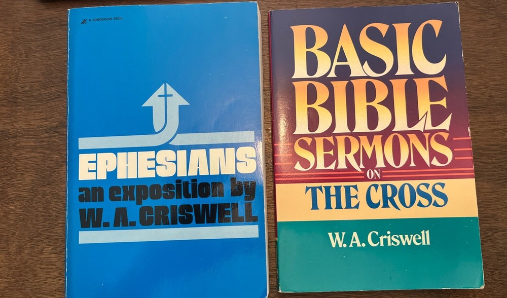 W. A. Criswell Ephesians Basic Bible Sermons (2) Lot Zondervan