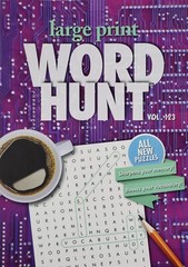 PAPP Large Print Word Hunt Puzzle Books, Largest Selection of Volumes, You Pick!