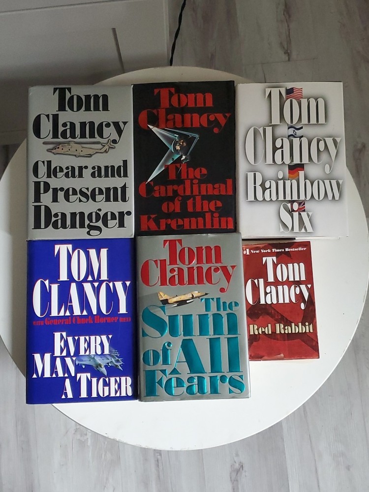 Tom Clancy Book Lot Of 6
