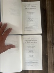 Norton Anthology of World Masterpieces Vols 1 & 2 Sixth edition HC LIKE NEW