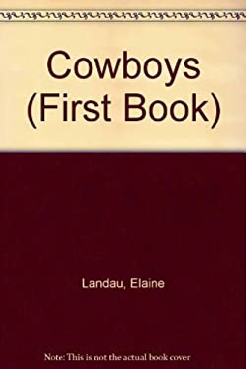 Cowboys Paperback Elaine Landau