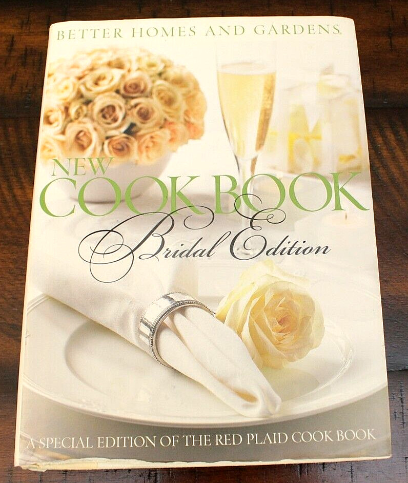Better Homes & Gardens NEW COOKBOOK BRIDAL EDITION Cook Book Hardcover Red Plaid