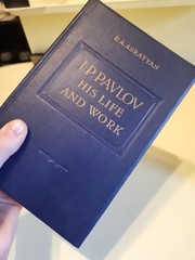 1953 I.P. PAVLOV HIS LIFE AND WORK E.A. ASRATYAN RARE VINTAGE COLLECTIBLE BOOK