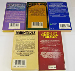 Sherlock Holmes 5 Book Lot Vintage Paperback Collection Sir Arthur Conan Doyle