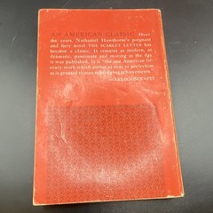 The Scarlet Letter Nathaniel Hawthorne vintage Paperback 9th printing 1962 red