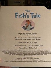 Pictureback Ser.: The Fish’s Tale by Dr. Seuss (2003, Trade Paperback)