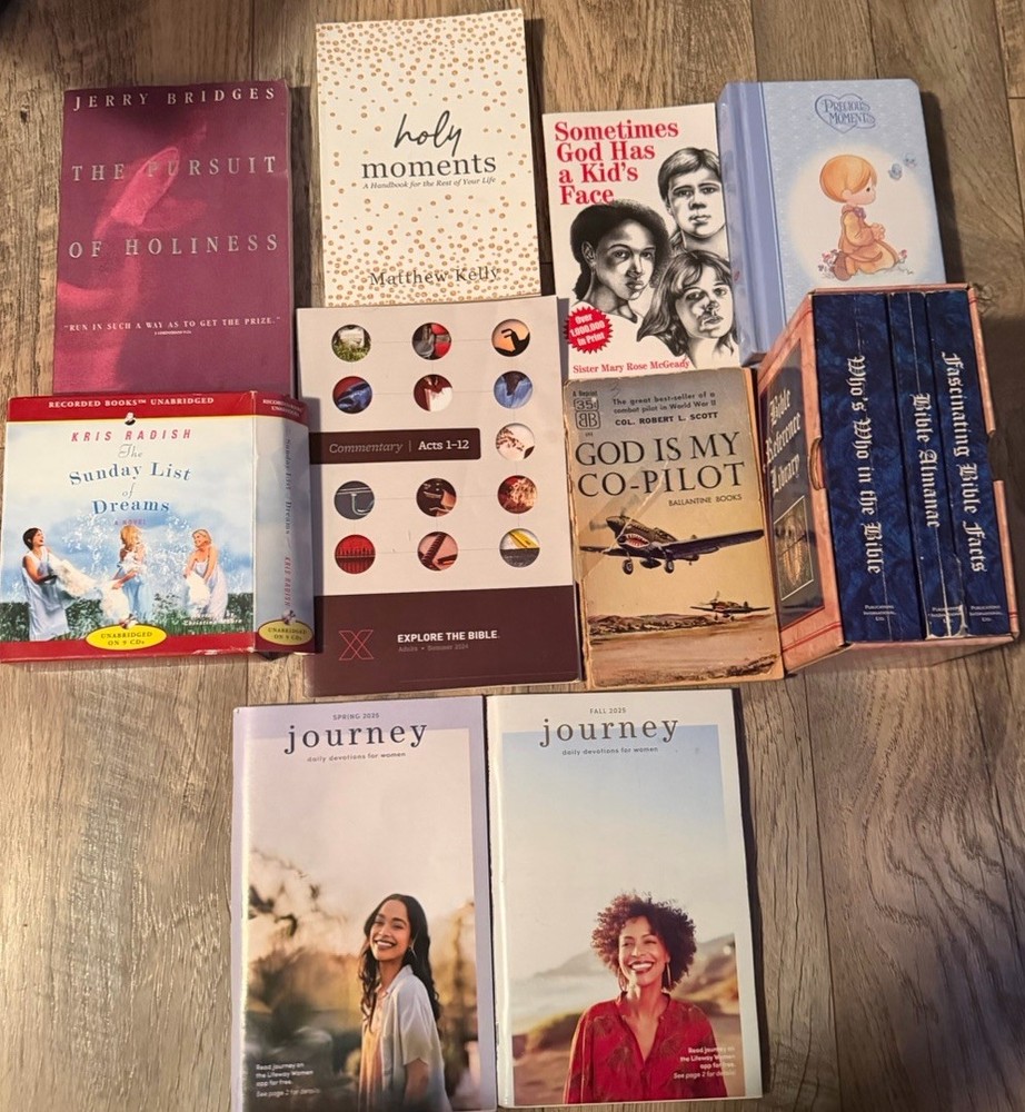 Lot 12 RANDOM Christian Jesus Christ Stories Religion Bible Prayers Books MIX