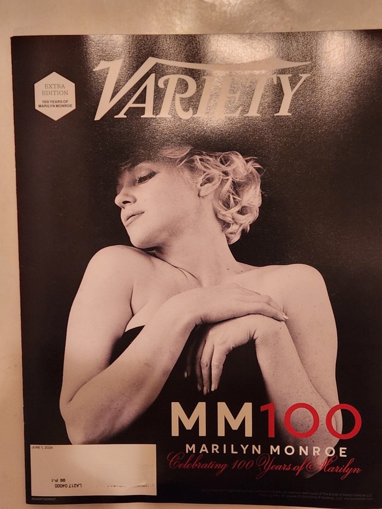 VARIETY Xtra Ed MM 100 Marilyn Monroe Celebrating 100 Years 18 Pg Booklet 6/1/26