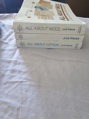 All About Wool /Cotten /Silk by Julie Parker Paperback 3 Book Set All SwatchesVG