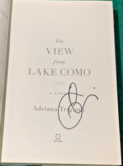 The View From Lake Como by Adriana Trigiani SIGNED 1st/1st HC DJ 2025 Romance