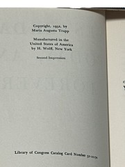 Maria Augusta Trapp. Yesterday, Today and Forever 1952 1st Ed. 2nd Print Signed!
