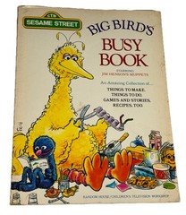 Big Bird’s Busy Book CTW Sesame Street Muppets Vintage Random House 1975 Unused!