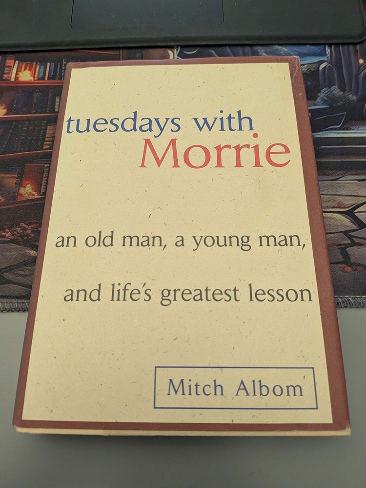 SIGNED! Tuesdays with Morrie by Mitch Albom HCDJ Very Good SEE PICS