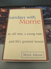 SIGNED! Tuesdays with Morrie by Mitch Albom HCDJ Very Good SEE PICS
