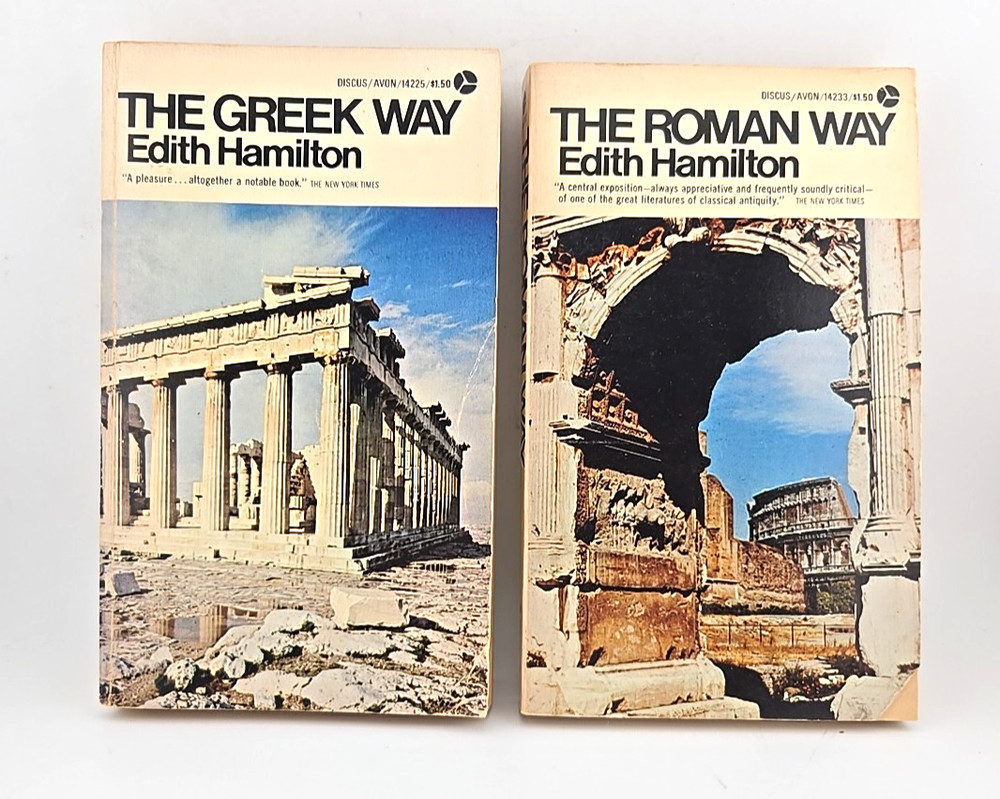 The Greek Way / The Roman Way Lot of 2 by Edith Hamilton (1973 Paperback)