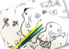 DIGITAL- 2025 Merrick B&W Children’s Dinosaur Coloring Book *PRINT REQ’D* 26 pgs