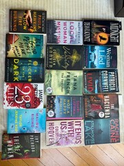 Mix Lot Of 16 Suspense Crime Mystery Thriller Fiction Paperback Books Random
