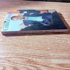 Critical Inquiry Vol. 42 N0. 1 Autumn 2015 Pages 1-234 Paper Back Book