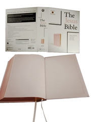 The Jesus Bible Pink with Gold In Box Louie Giglio Leather soft over board