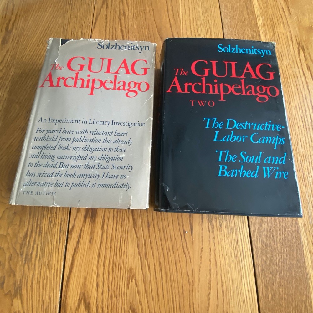 The Gulag Archipelago Volume 1 & 2 by Aleksandr I Solzhenitsyn First Editions HC