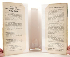 Seven Storey Mountain Thomas Merton 1948 1st Edition 1st State DJ Ordnis Typo HC