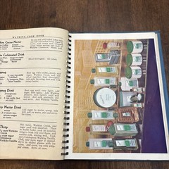 Cookbook 1938 J.R. Watkins Blue Wire Bound Interesting Recipes Vtg 288 Pages