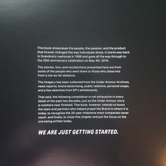 UNDER ARMOUR THE FIRST TWENTY YEARS – MASSIVE COFFEE TABLE BOOK – RARE