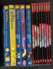13 used Pokemon books (Scholastic, Vizkids) Psyduck, Scyther, Charizard, Fearow