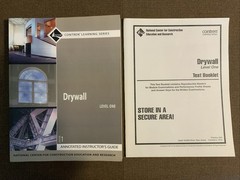 Drywall Level One 1st Ed. Annoted Instructor’s Guide By NCCER + TEST Booklet