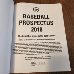 Baseball Prospectus 2018 Joey Votto Cover Thick Guide Book 594 Pages Collectible