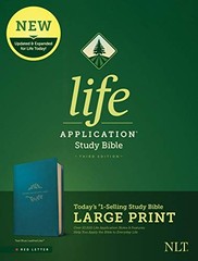Tyndale NLT Life Application Study Bible, Third Edition, Large Print (Leathe…
