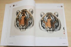 Chinese Ink Painting Gongbi Animal Tiger Drawing Art Book