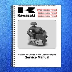 KAWASAKI FX730V FR730V FS730V More V-Twin Engine Service Manual – WIRE BOUND