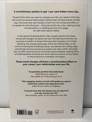 Atomic Habits: Tiny Changes Remarkable Results Self Improvement Book James Clear