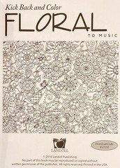 Kick Back & Color to Music Set of 2 Floral and Patterns NEW