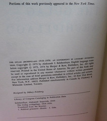 The Gulag Archipelago Set Vol. 1 & 2 by Aleksandr I. Solzhenitsyn 1st Edition