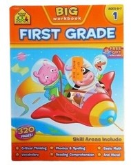 School Zone Big Workbook First Grade Ages 6–7 | 320 Pages Learning Activities