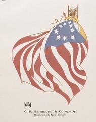 Flags of American History 1962 HCDJ Colonial Revolutionary Civil War Gadsen Flag