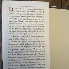 Robert H. Jackson : A Life in Judgment G. Edward White HCDJ