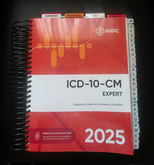 ICD-10-CM 2025 – Spiral-bound, by AAPC – Prepped with numerous notations