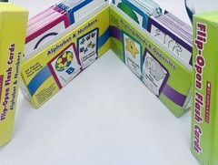 Flash Cards Alphabet & Numbers, Rhyming Words & Opposites 64 Two Sided Cards