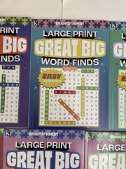 LOT 7 New Large Print GREAT BIG Word-Finds Word Search Kappa Free Shipping NEW