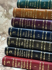 Chronicles of Narnia 7 Book C.S LEWIS Bookset Leather bound