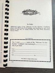 Vintage 1981 Hawaii AMCATS Cookbook WELCOME TO OUR KITCHEN Spiral Bound 76 Pages